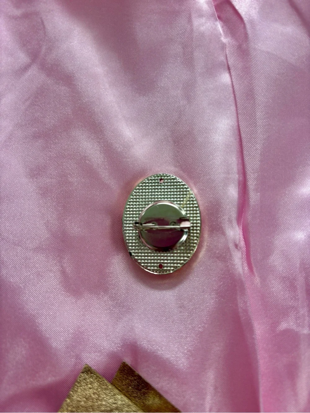 NIP Princess Peach Costume with Crown & Jewel Pin - Size 130
